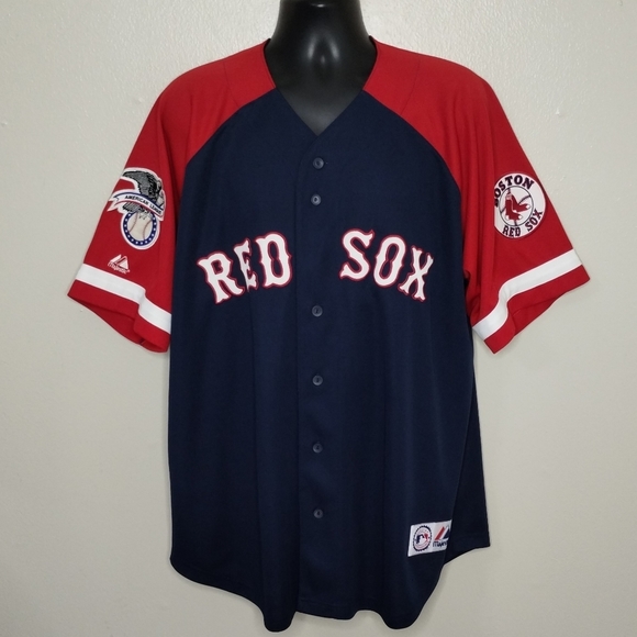 Majestic Other - VTG Boston Red Sox Jason Varitek Mens XL MLB Baseball Jersey Majestic Stitched